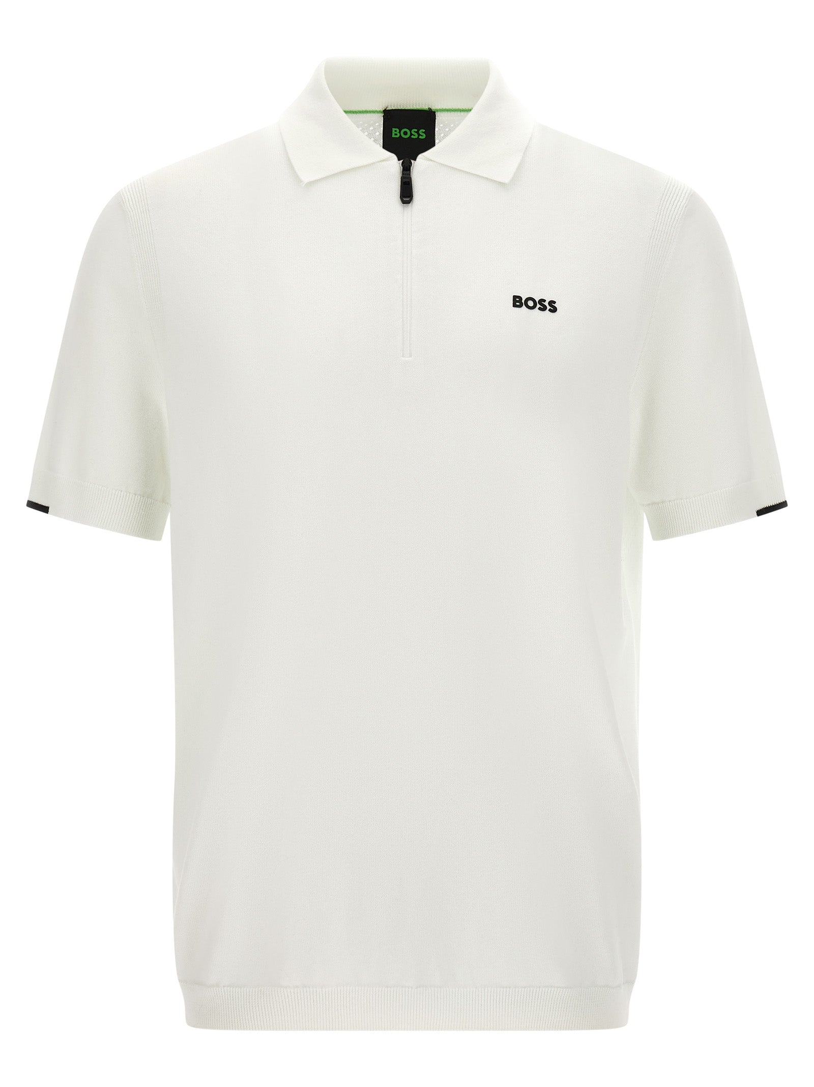 Hugo Boss White Cotton Polo Shirt