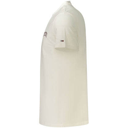 Tommy Hilfiger White Cotton Mens T-Shirt