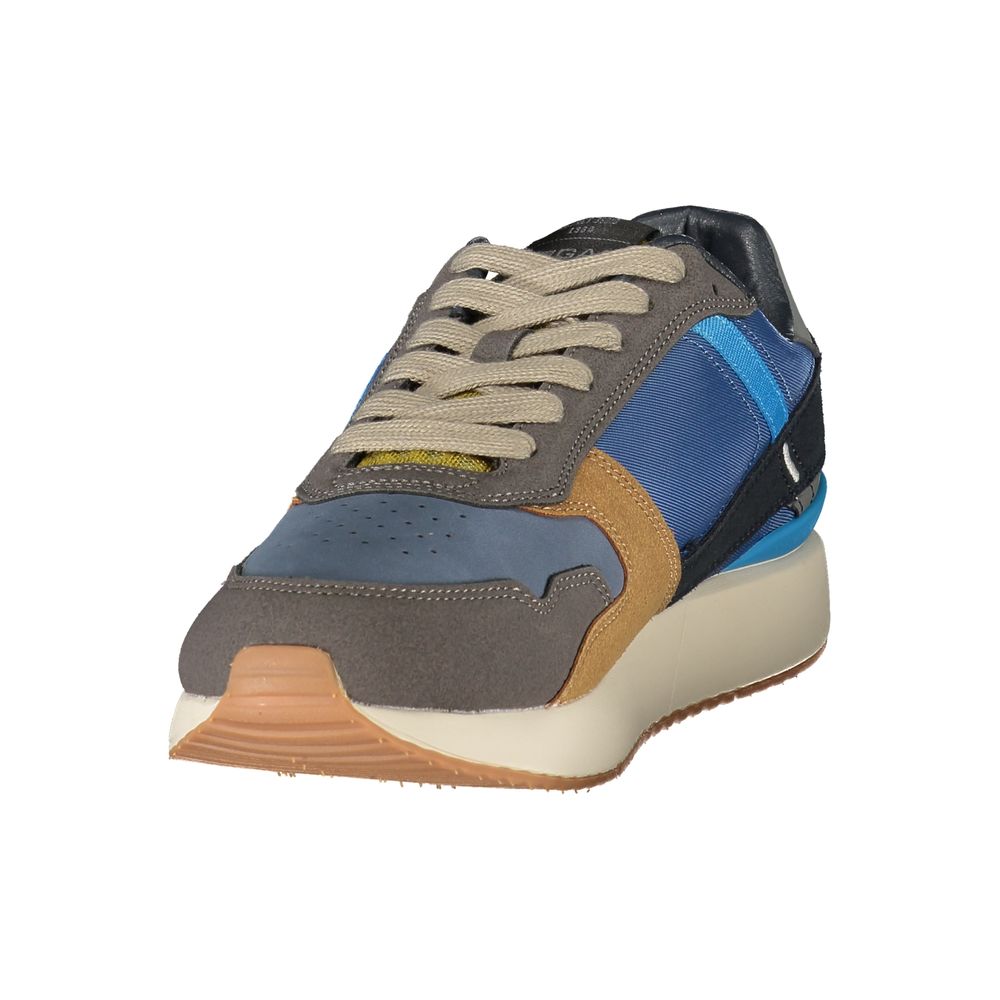 Gas Blue Polyurethane Men's Sneaker