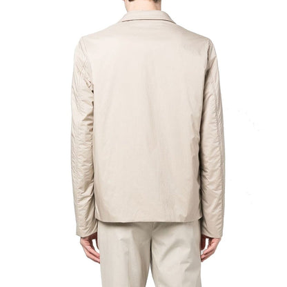 Herno beige full-length polyamide jacket