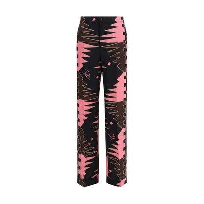 Emilio Pucci Multicolor Silk Crêpe de Chine Pants