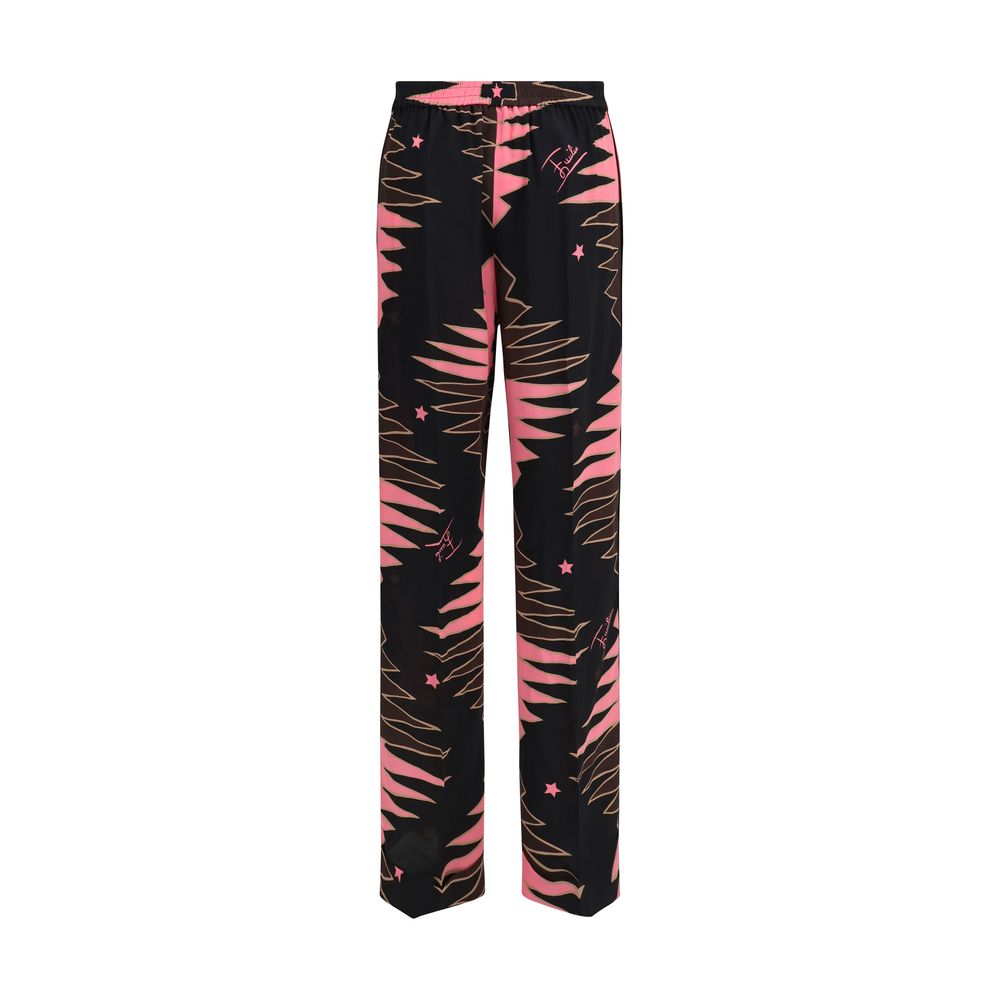 Emilio Pucci Multicolor Silk Crêpe de Chine Pants