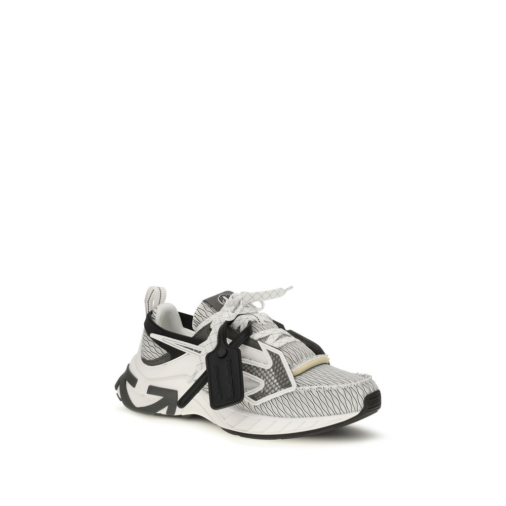 Off-White multicolor fabric sneakers
