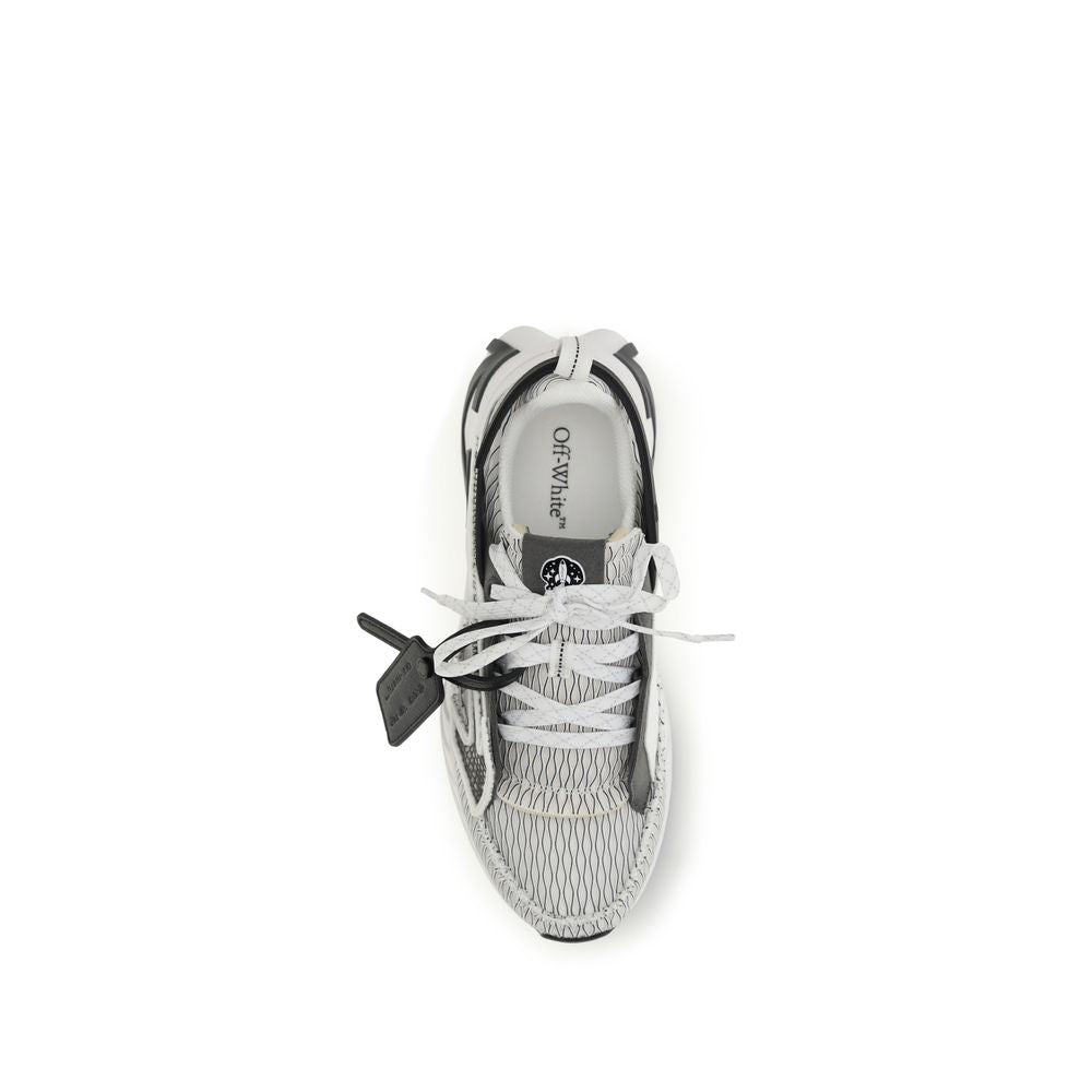 Off-White multicolor fabric sneakers