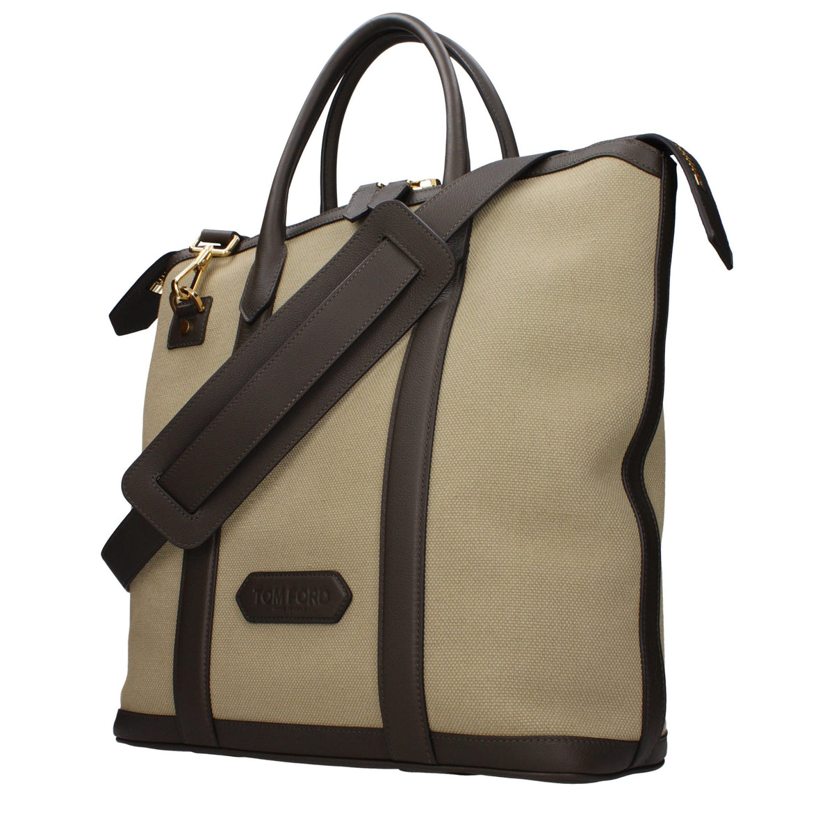 Tom Ford beige fabric handbag