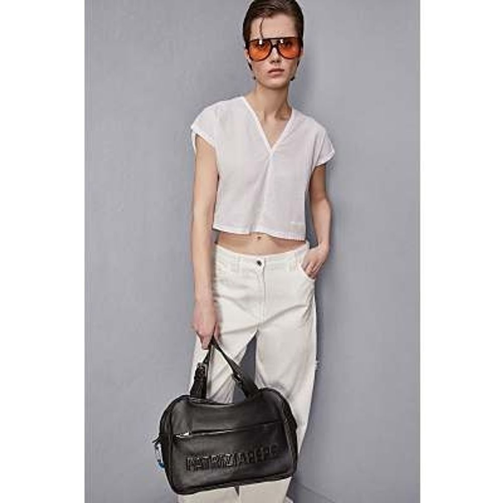 White Patrizia Pepe cotton T-shirt