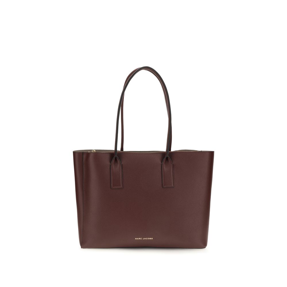 Brown Marc Jacobs The Work Tote Pop J Marc calf leather tote/shoulder bag