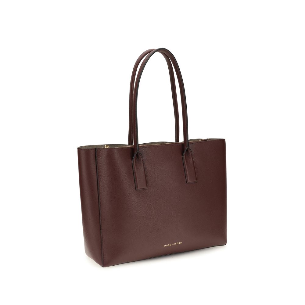 Brown Marc Jacobs The Work Tote Pop J Marc calf leather tote/shoulder bag