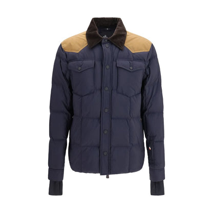 Blue Moncler Grenoble polyamide ski jacket