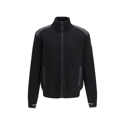 Moncler Grenoble black wool-blend cardigan