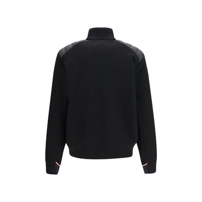 Moncler Grenoble black wool-blend cardigan