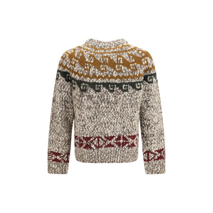 Moncler Grenoble Beige Wool Oves Aries Sweatshirt