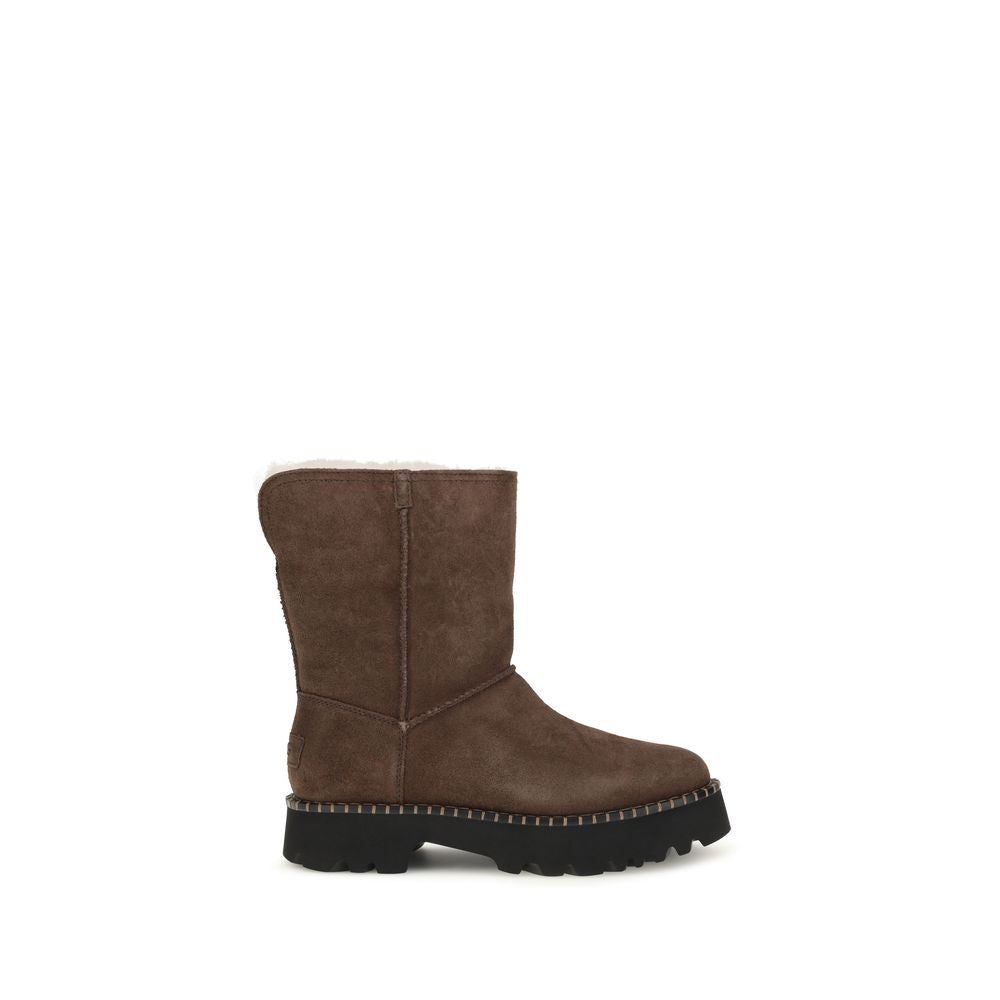UGG brown suede flat boots