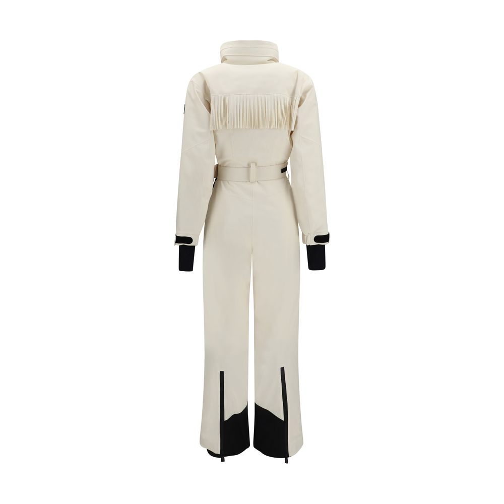 Moncler Grenoble white polyester ski suit