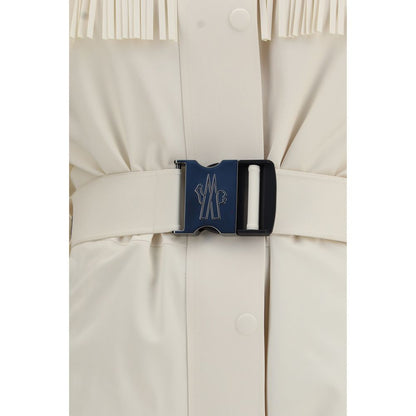 Moncler Grenoble white polyester ski suit
