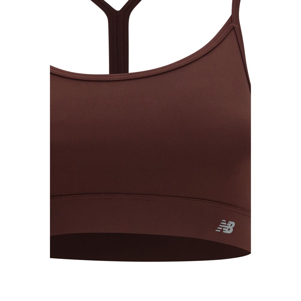 Bordeaux New Balance recycled polyester sports bra