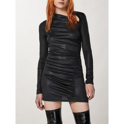 Black Patrizia Pepe dress in polyester and elastane