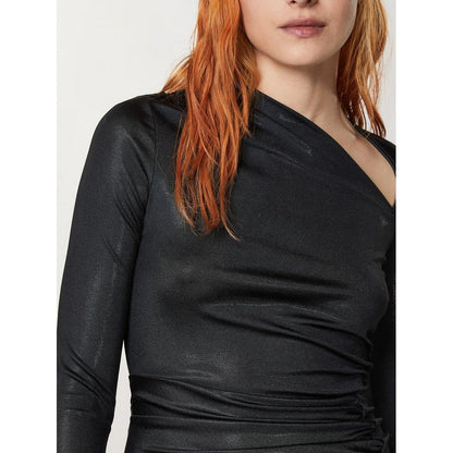 Black Patrizia Pepe dress in polyester and elastane
