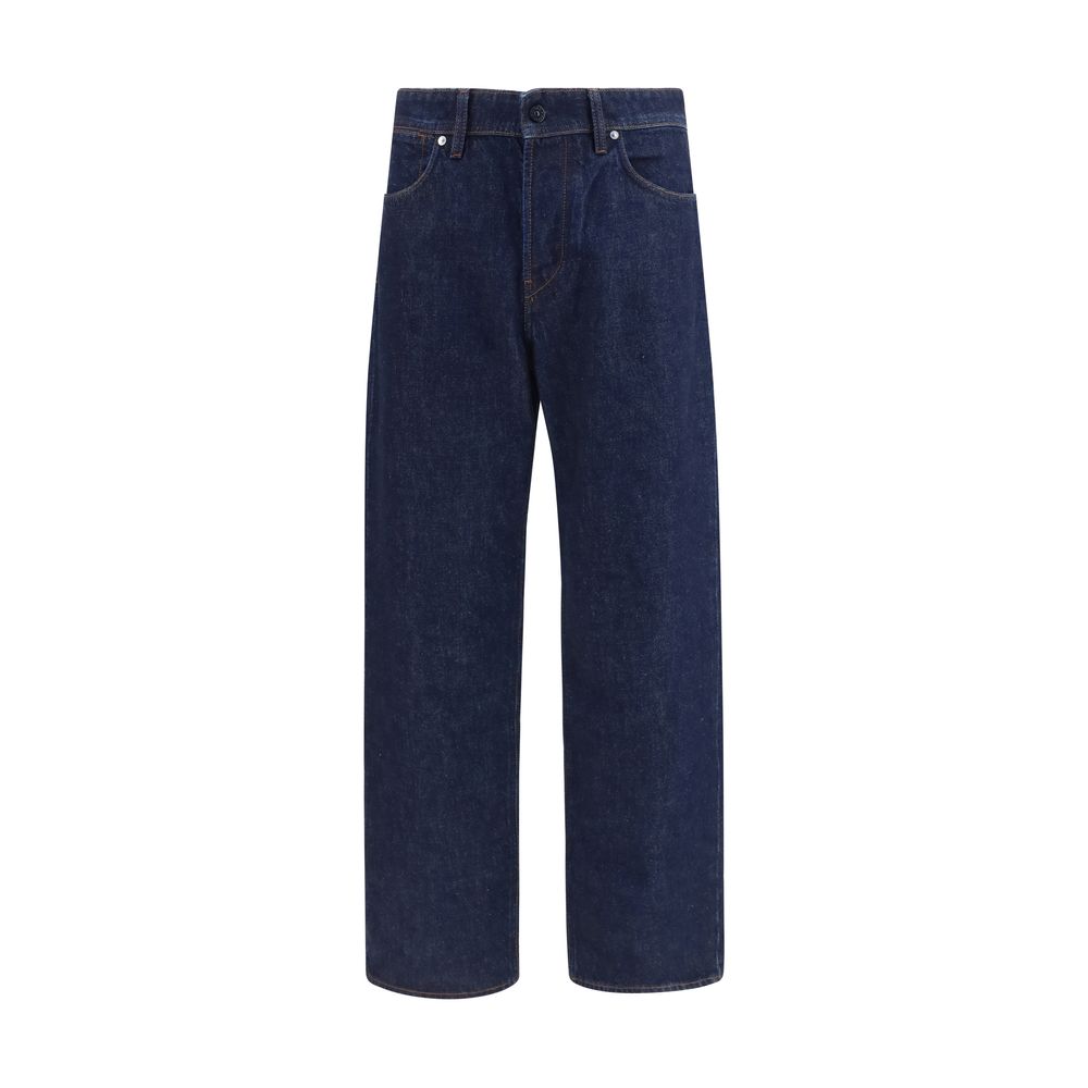 Blue Stone Island cotton denim jeans