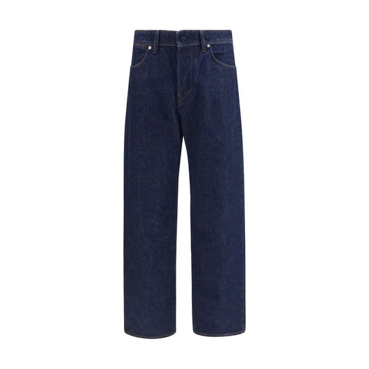 Blue Stone Island cotton denim jeans