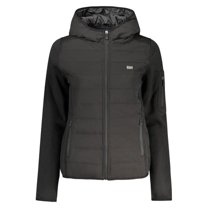 Black Norway 1963 women's polyester hooded jacket