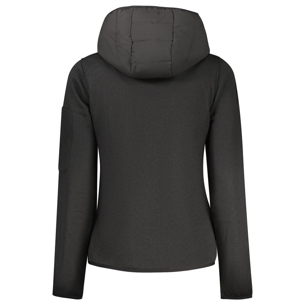 Black Norway 1963 women's polyester hooded jacket