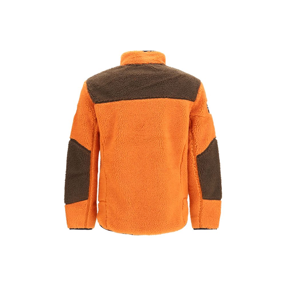 Orange Napapijri Yupik polyester fleece sweatshirt