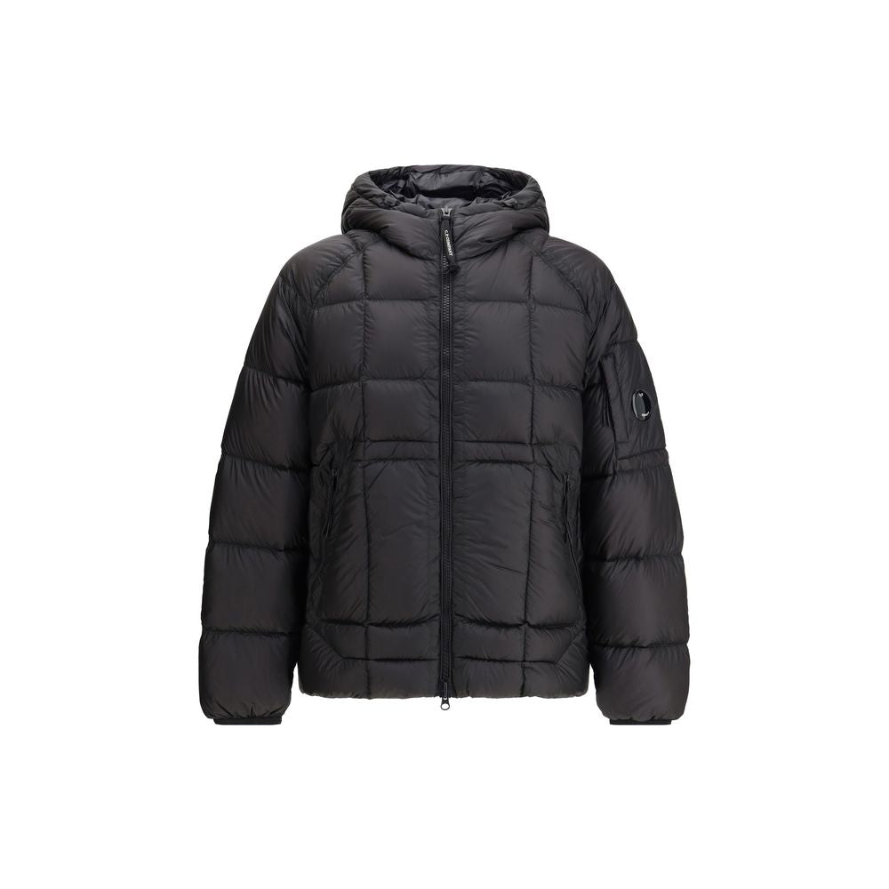 Black C.P. Company D.D. Shell hooded jacket in polyamide