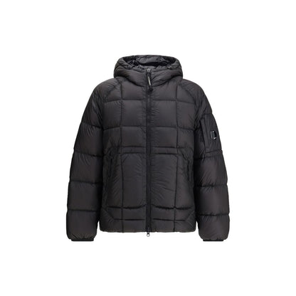 Black C.P. Company D.D. Shell hooded jacket in polyamide