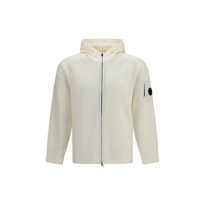 Beige C.P. Company merino wool hoodie