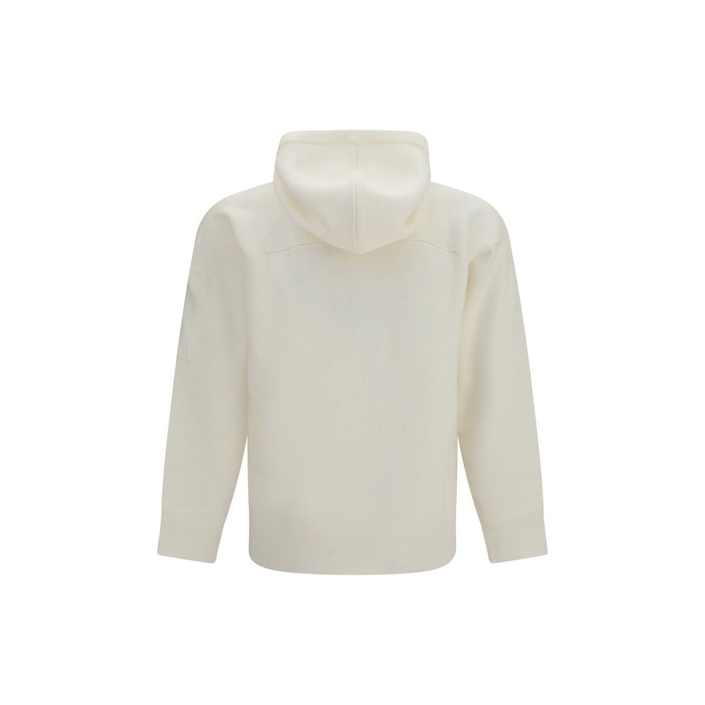 Beige C.P. Company merino wool hoodie