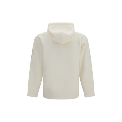 Beige C.P. Company merino wool hoodie