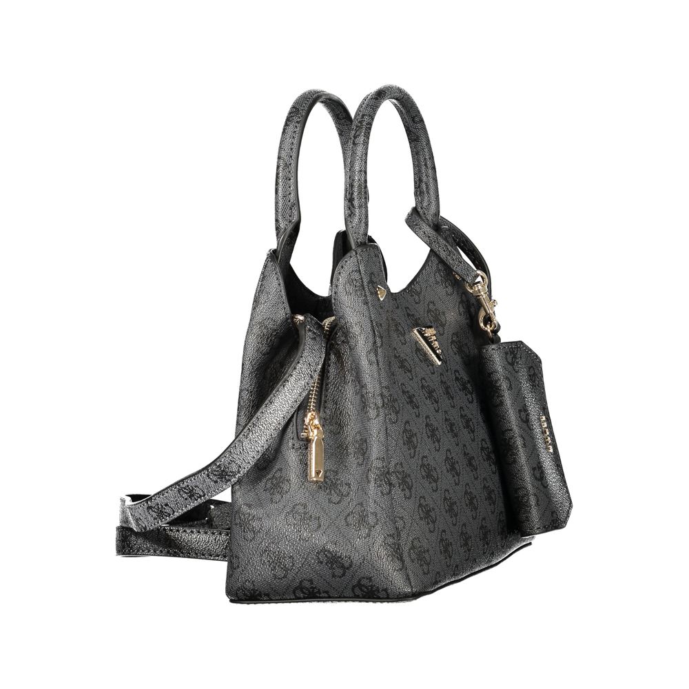 Black Guess Jeans Lorella Logo Bag in polyurethane