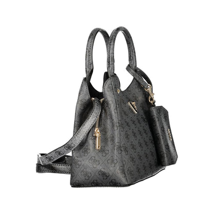 Black Guess Jeans Lorella Logo Bag in polyurethane