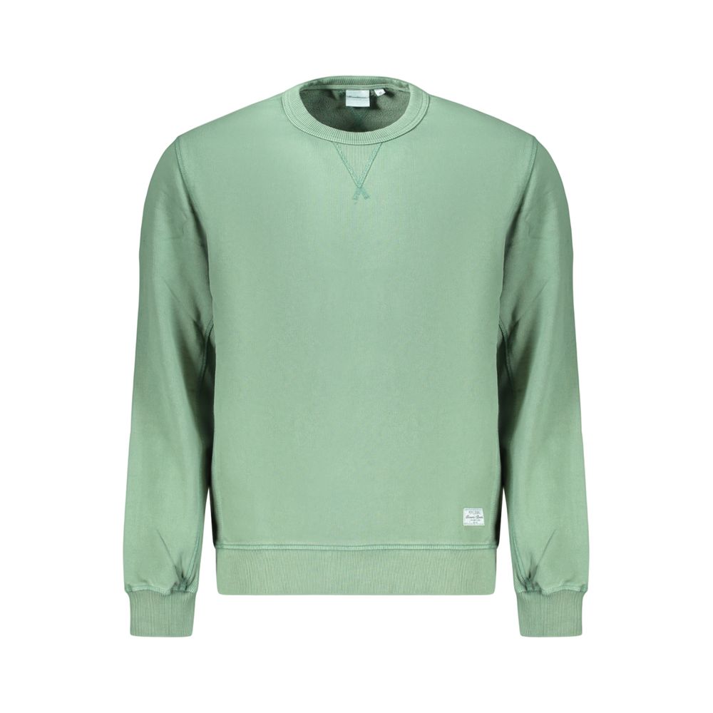 Pepe Jeans Jasper Crew green cotton sweatshirt for men