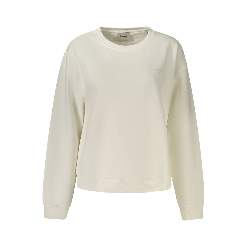 Pepe Jeans white cotton sweatshirt