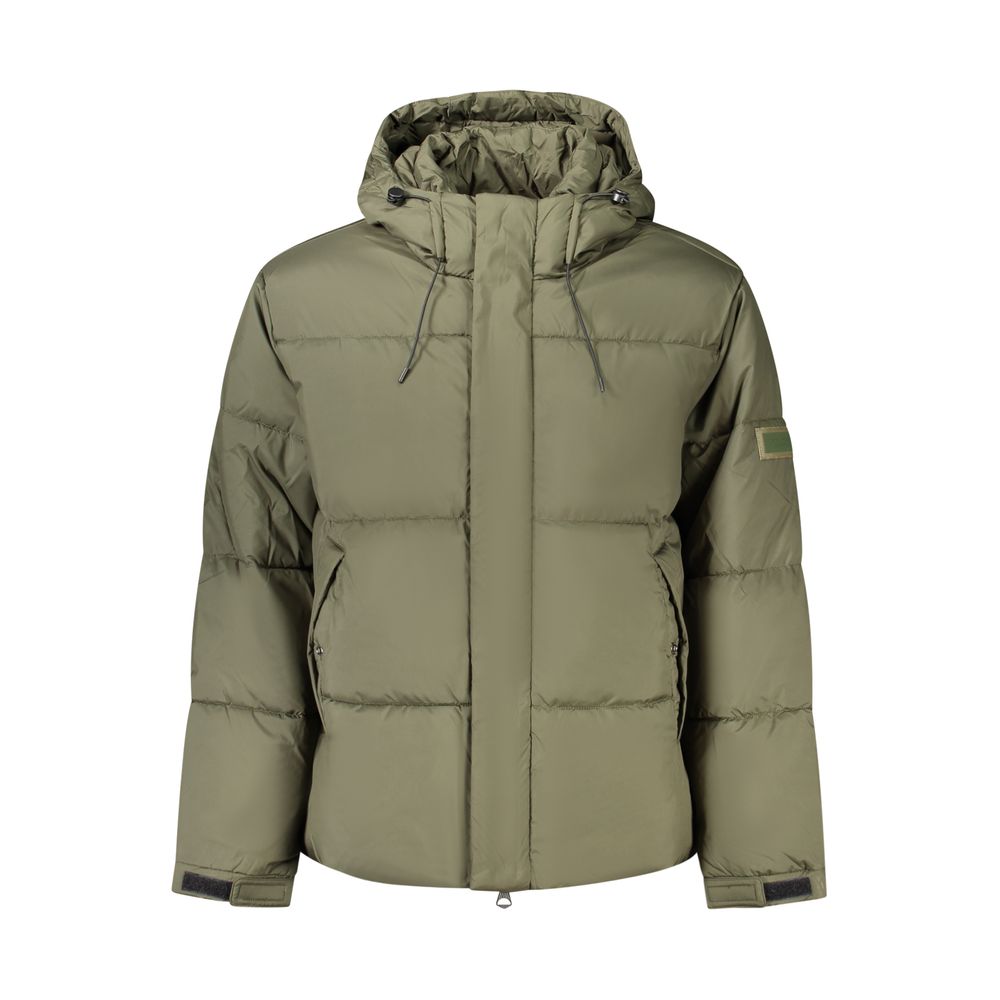 Green Pepe Jeans quilted polyester jacket for men