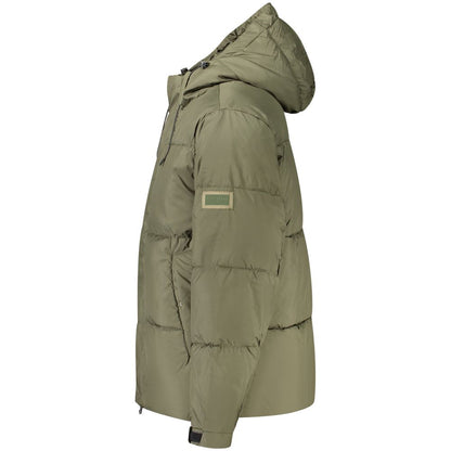 Green Pepe Jeans quilted polyester jacket for men