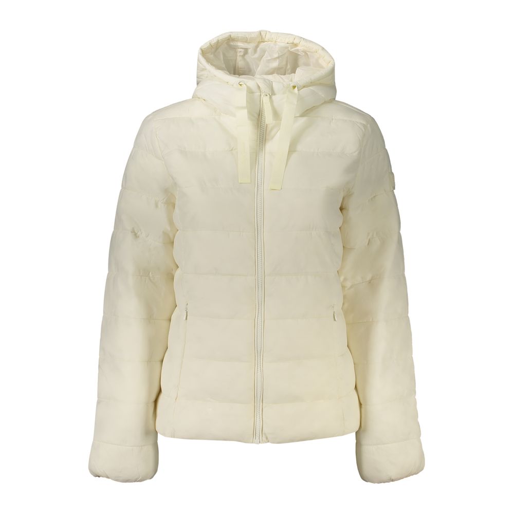 White Pepe Jeans Lia Short hooded jacket in polyamide