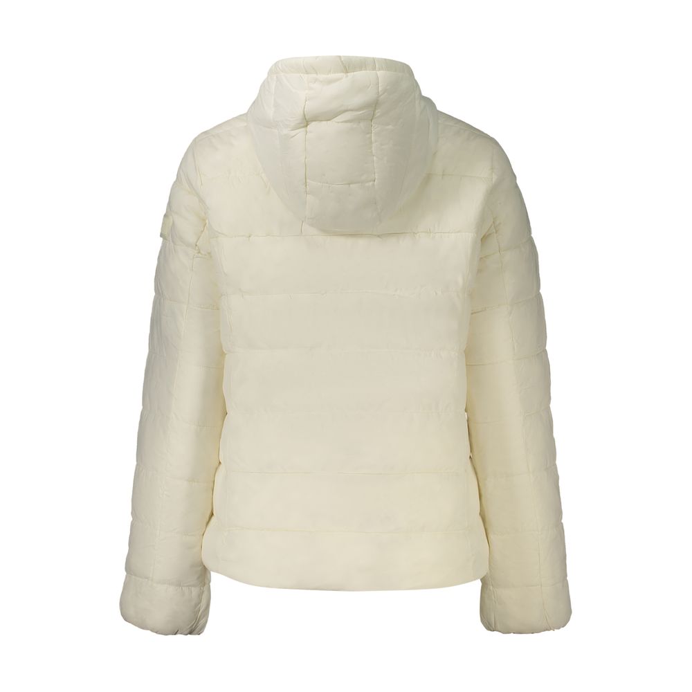 White Pepe Jeans Lia Short hooded jacket in polyamide