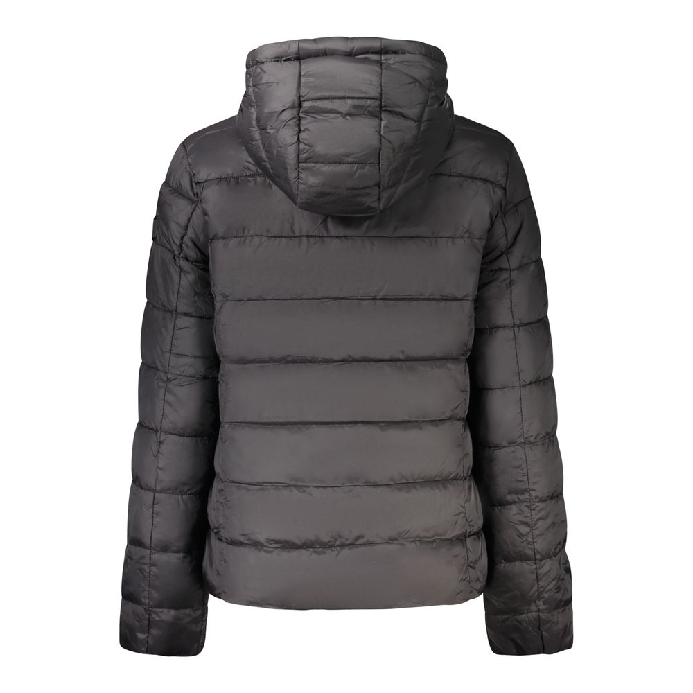 Pepe Jeans Lia black hooded polyamide jacket