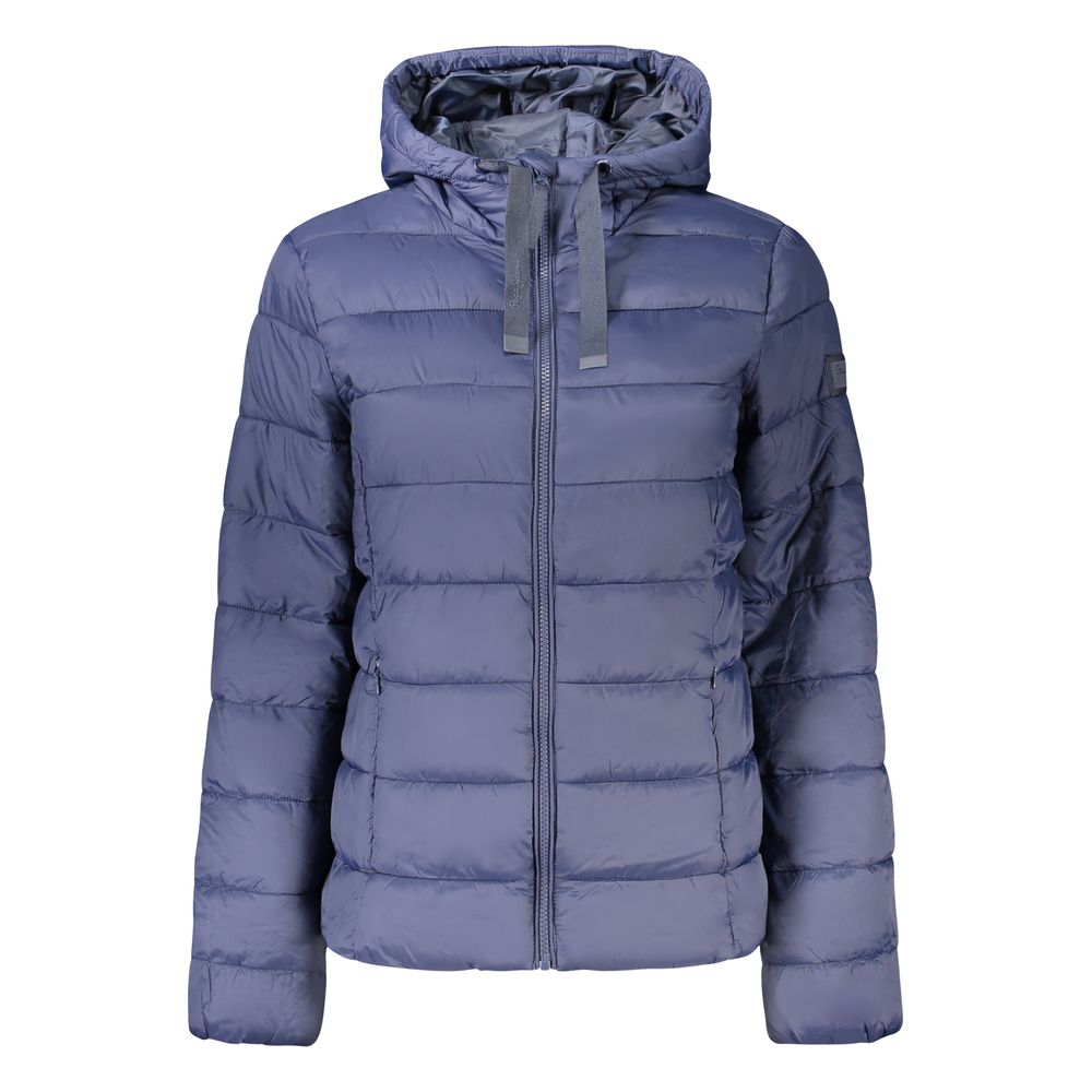 Pepe Jeans Lia blue hooded jacket in polyamide