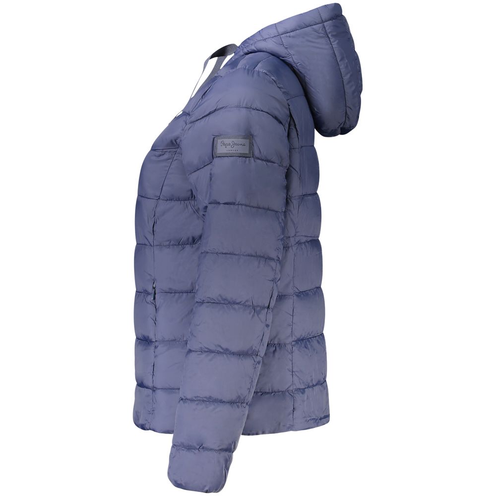 Pepe Jeans Lia blue hooded jacket in polyamide