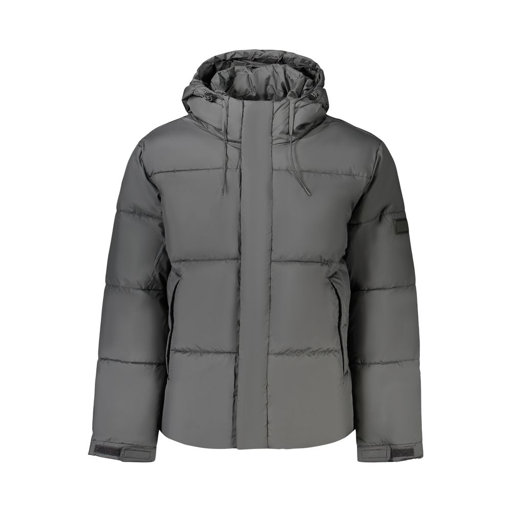 Pepe Jeans black polyester puffer jacket