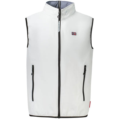 Grey NORWAY 1963 men's soft shell vest in polyester