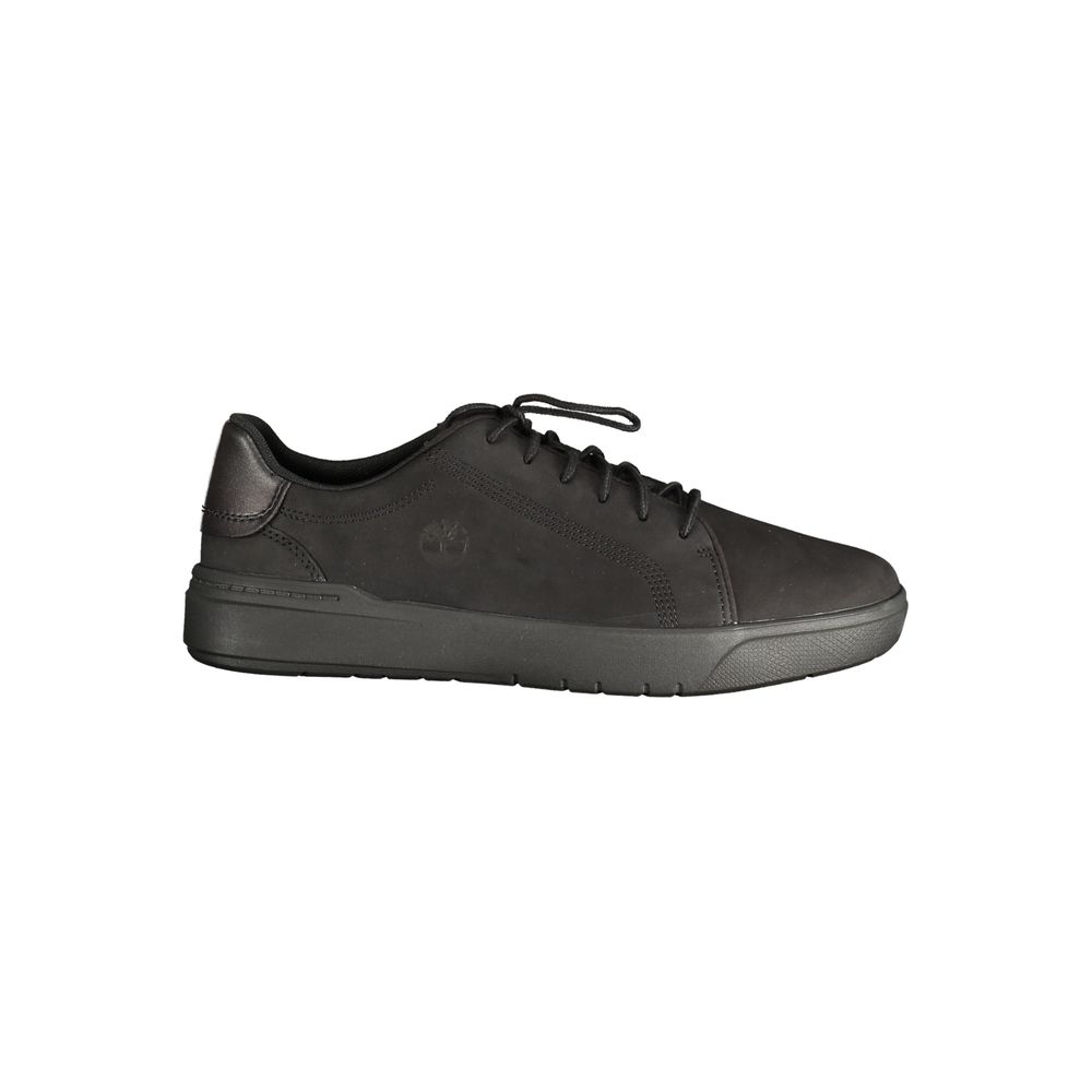 Black Timberland men's sneakers in polyester, leather and polyurethane