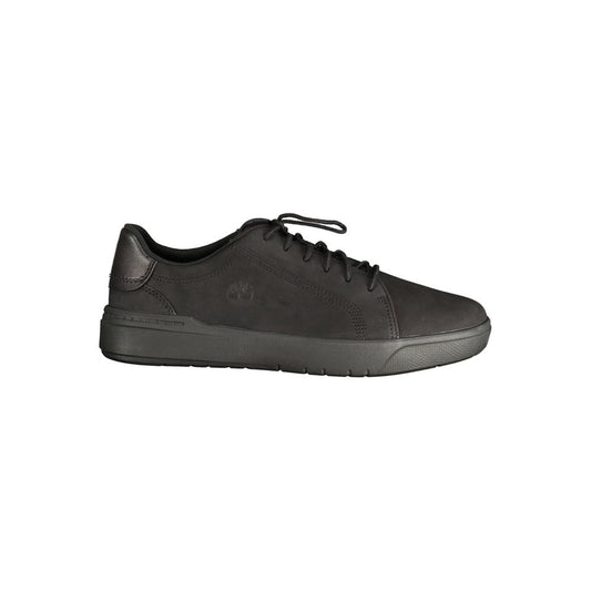 Black Timberland men's sneakers in polyester, leather and polyurethane