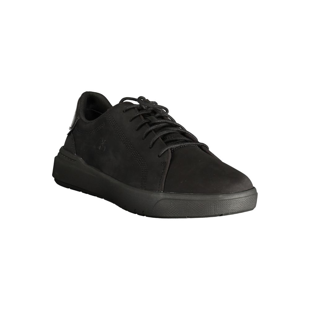 Black Timberland men's sneakers in polyester, leather and polyurethane