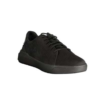 Black Timberland men's sneakers in polyester, leather and polyurethane