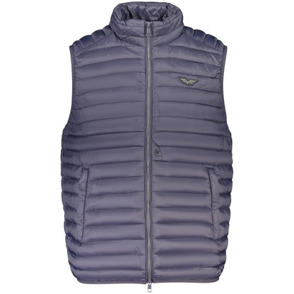 Armata di Mare Blue Sleeveless Polyamide Jacket